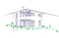 Planungsbeispiel Walmdach
