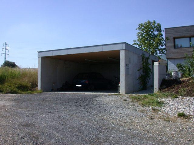 Carport Aus Sichtbeton Mit Flachdach Baumeister Kickinger